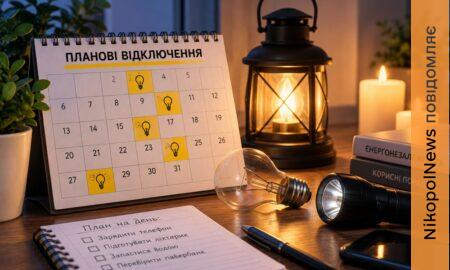 Планові відключення світла на Нікопольщині: де не буде електроенергії 24 і 26 вересня