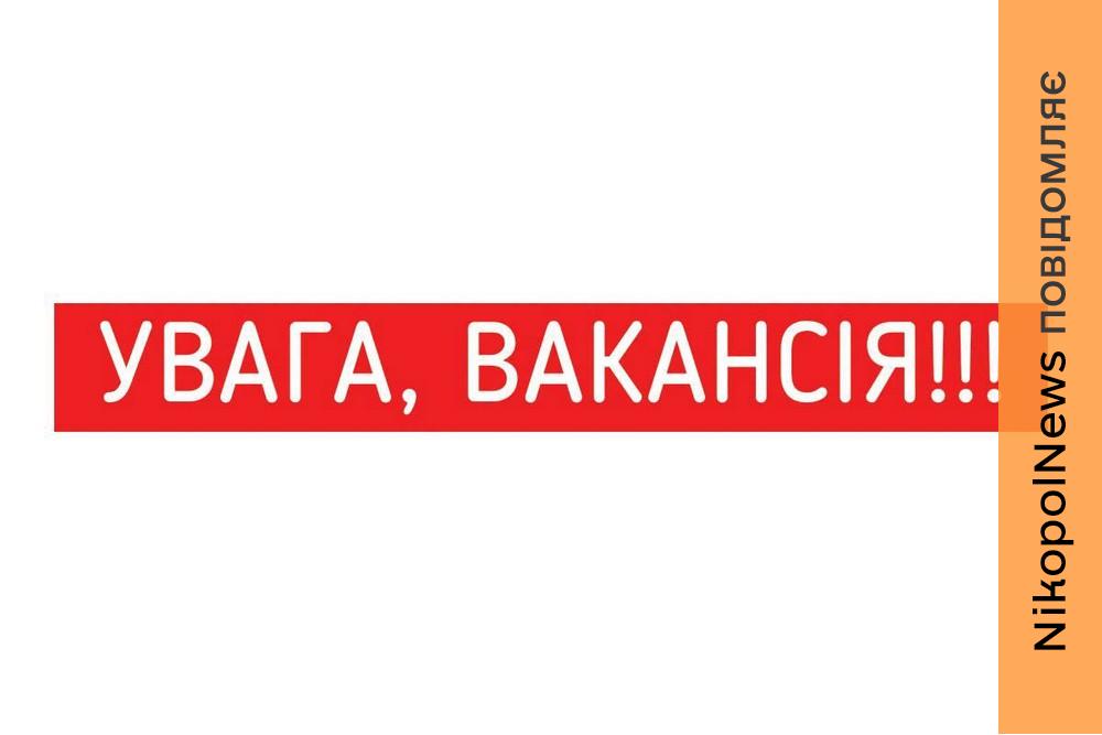 Є вакансія у Покровсько-Нікопольському відділі Державної казначейської служби України