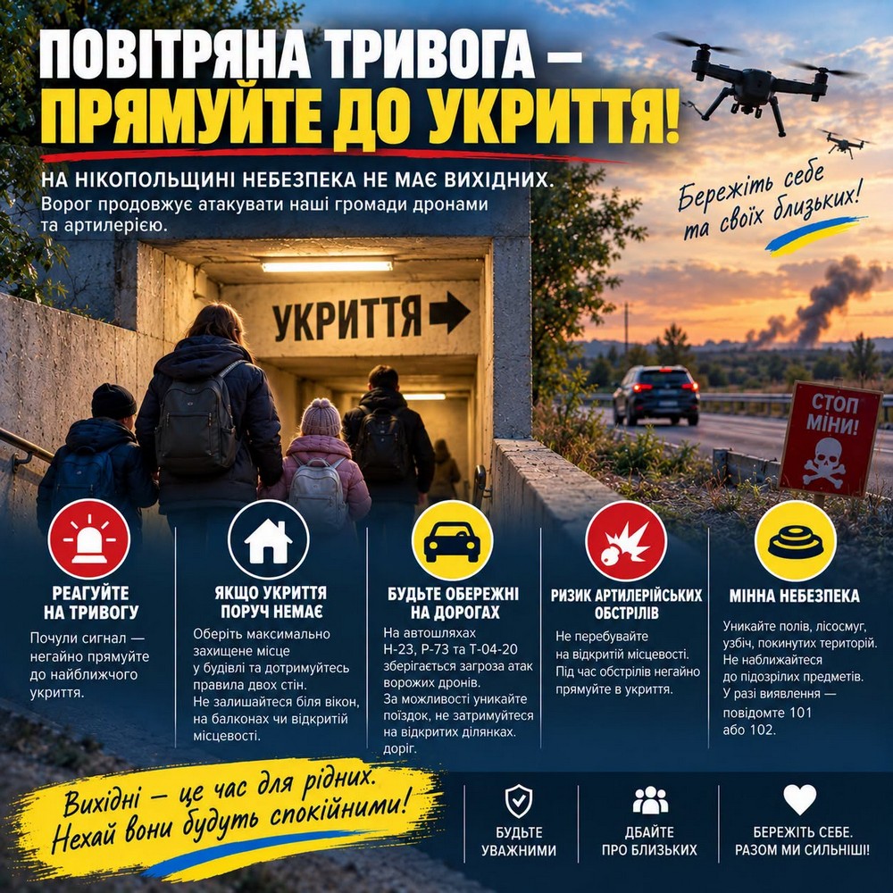 Нікопольська РВА звернулася до мешканців