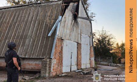 У Нікополі та районі ворог цілеспрямовано бив по цивільних об’єктах, є поранені, також під атакою була Синельниківщина — поліція (фото)