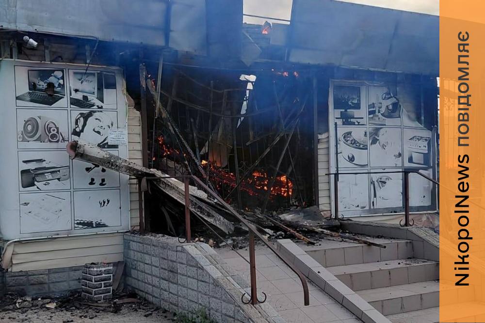 У Нікополі вбито людину, понівечено магазини, дитячий садочок, підприємства в районі і області (фото)
