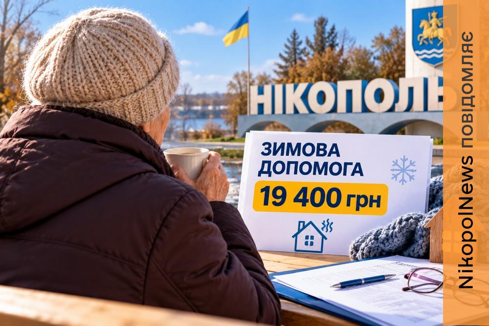 Зимова допомога 19400 грн у Нікополі: куди звертатися самотнім людям
