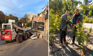 Демонтують систему поливу, прибирають сміття, усувають наслідки обстрілів: чим займаються комунальники Нікополя на цьому тижні