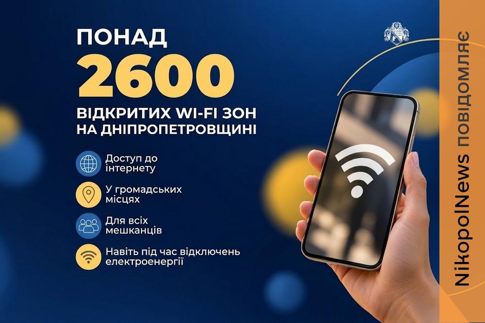 На Дніпропетровщині працюють понад 2600 відкритих Wi-Fi зон: як знайти найближчу точку